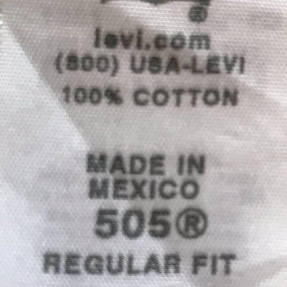 Levi's 505 Black Men's Jeans Regular Fit - Picture 13 of 13